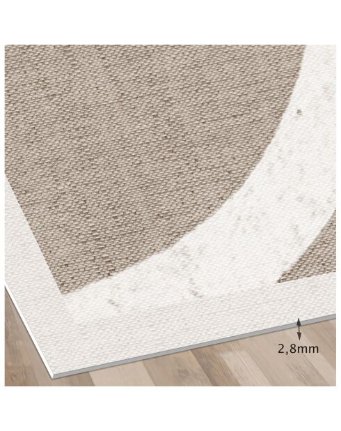 Tapis vinyle Treillis naturel beige - 100x133 cm