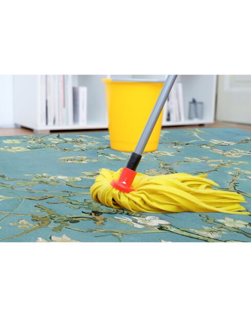 Tapis vinyle Almendro bleu - 100x133 cm