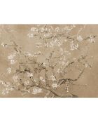 Tapis vinyle Almendro sépia - 100x133 cm