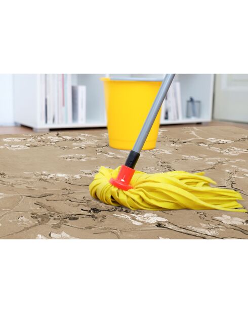 Tapis vinyle Almendro sépia - 100x133 cm