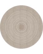 Tappeto vinilico Kamal beige - D.120 cm