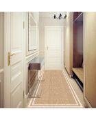 Tapis vinyle Agnan beige - 80x300 cm