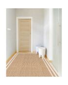 Tapis vinyle Agnan beige - 80x300 cm