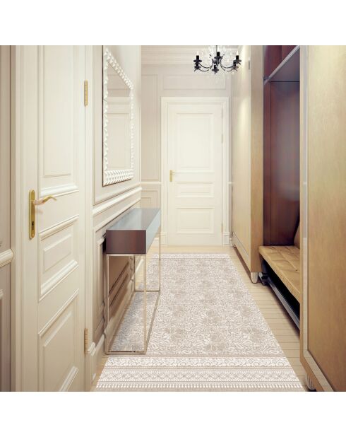 Tappeto in vinile beige Chandra - 80x300 cm