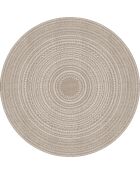 Tappeto vinilico Kamal beige - D.150 cm