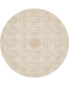 Tapis vinyle Kala beige - D.150 cm