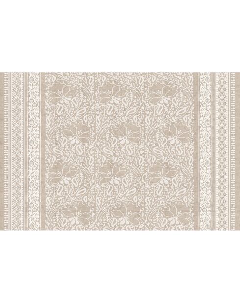 Tapis vinyle Chandra beige - 133x200 cm