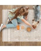Tapis vinyle Chandra beige - 133x200 cm