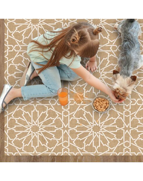 Tapis vinyle Natural arábico multicolore - 133x200 cm