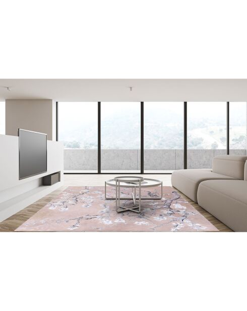 Tappeto vinilico rosa Almendro - 133x200 cm