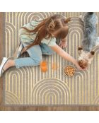 Tapis vinyle Arches dorées Naturelles  multicolore - 133x200 cm