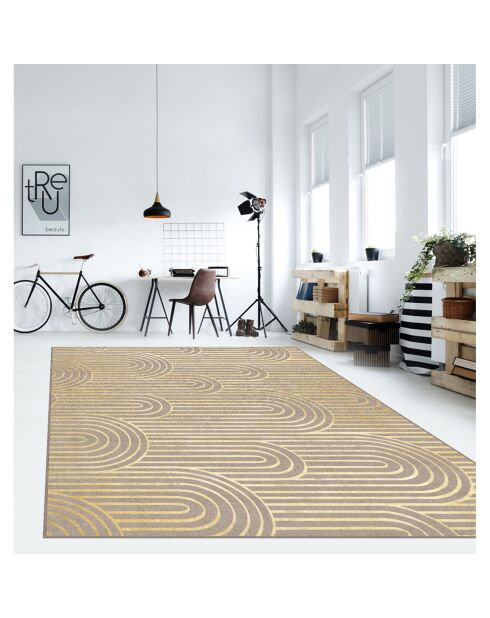 Tappeto in vinile Arches oro naturale multicolore - 133x200 cm