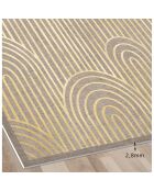 Tapis vinyle Arches dorées Naturelles  multicolore - 133x200 cm