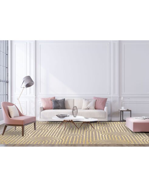 Tappeto in vinile Arches oro naturale multicolore - 133x200 cm