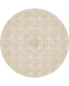 Tapis vinyle Kala beige - D.180 cm