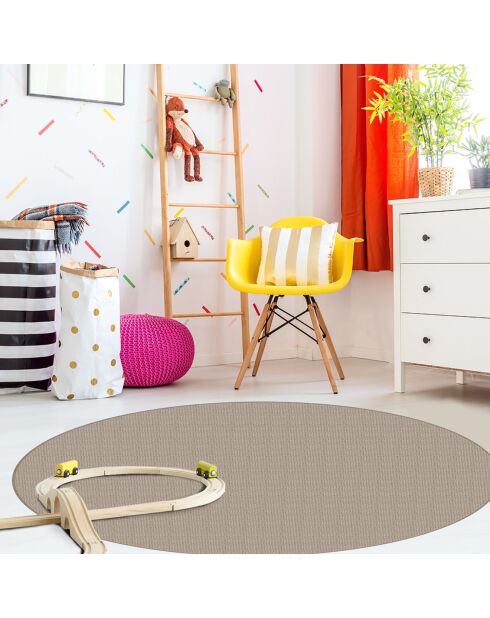 Tappeto vinilico marrone Nivarna - D.200 cm