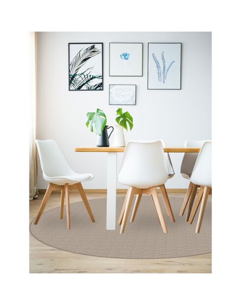 Tappeto vinilico marrone Nivarna - D.200 cm