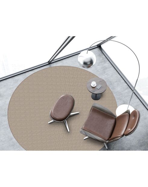 Tappeto vinilico marrone Nivarna - D.200 cm