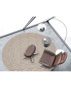 Tapis vinyle Kamal beige - D.200 cm