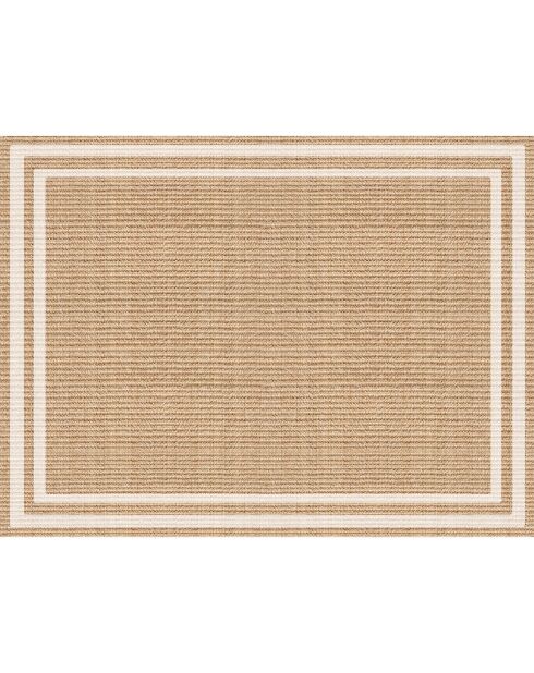 Tapis vinyle Agnan beige - 200x266 cm