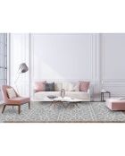 Tapis vinyle Treillis naturel beige - 200x266 cm