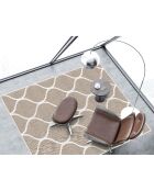 Tapis vinyle Treillis naturel beige - 200x266 cm