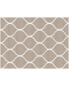 Tapis vinyle Treillis naturel beige - 200x266 cm