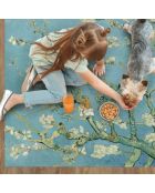 Tapis vinyle Almendro bleu - 200x266 cm