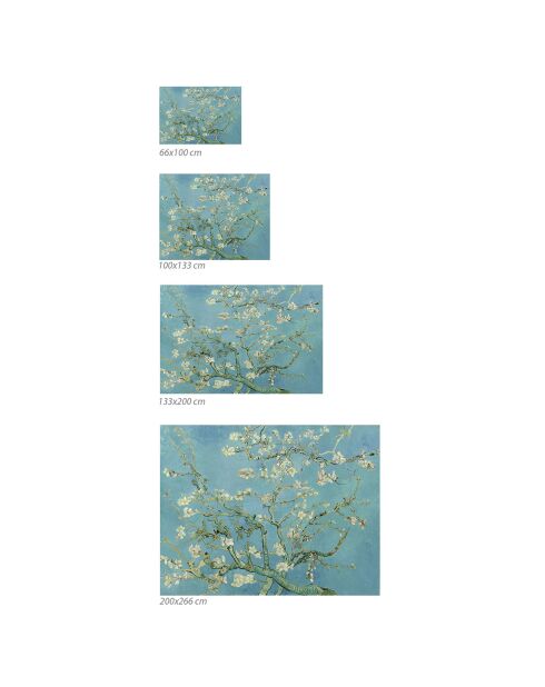 Tapis vinyle Almendro bleu - 200x266 cm