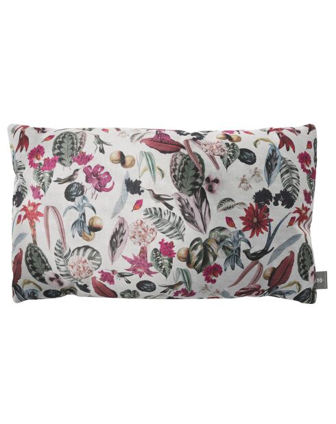 Coussin en Velours Tropical multicolore - 65x40x14 cm