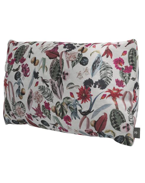 Coussin en Velours Tropical multicolore - 65x40x14 cm