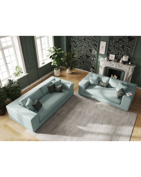 Canapé Tendance 3 Places menthe - 220x122x72 cm