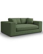 Canapé Velours côtelé Tendance 3 Places vert - 220x122x72 cm