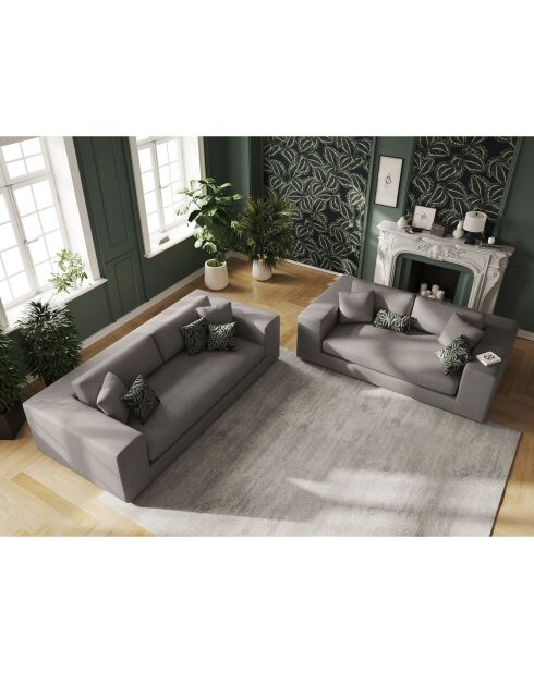 Canapé Tendance 4 Places gris - 262x122x72 cm