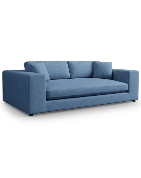 Trendy donkerblauwe 4-zitsbank - 262x122x72 cm