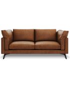 Canapé en Cuir Camille 2 Places marron - 182x95x88 cm