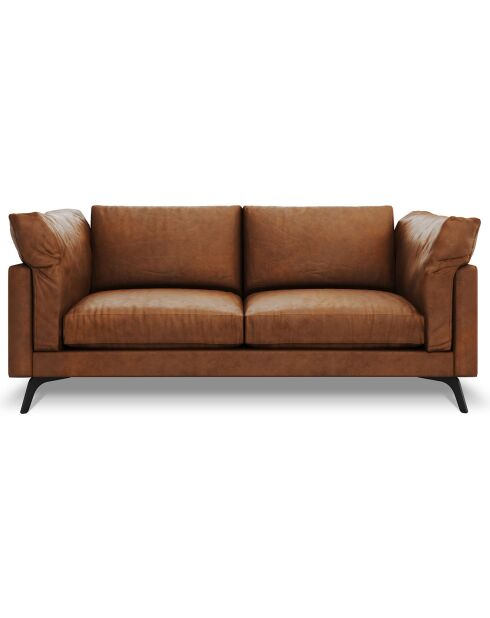 Canapé en Cuir Camille 2 Places marron - 182x95x88 cm