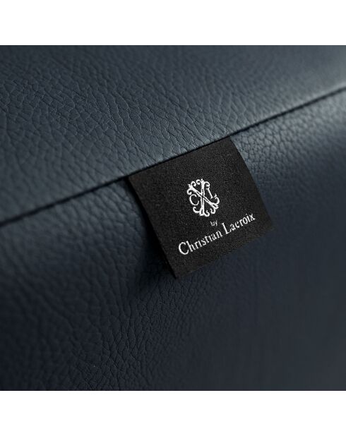 Canapé en Cuir Marc 3 Places bleu - 234x104x84 cm