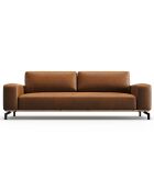Canapé en Cuir Marc 3 Places marron - 234x104x84 cm