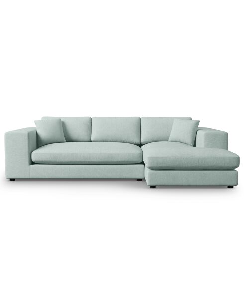 Canapé d'angle droit Tendance 5 Places menthe - 282x174x72 cm