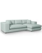 Canapé d'angle droit Tendance 5 Places menthe - 282x174x72 cm