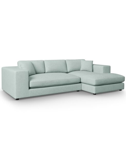 Canapé d'angle droit Tendance 5 Places menthe - 282x174x72 cm