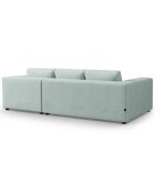 Canapé d'angle droit Tendance 5 Places menthe - 282x174x72 cm
