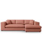 Canapé d'angle droit Tendance 5 Places rouge - 282x174x72 cm