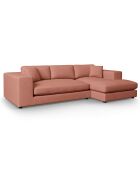Canapé d'angle droit Tendance 5 Places rouge - 282x174x72 cm