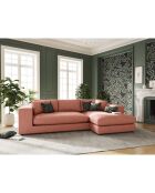 Canapé d'angle droit Tendance 5 Places rouge - 282x174x72 cm