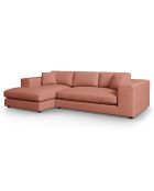 Canapé d'angle gauche Tendance 5 Places rouge - 282x174x72 cm