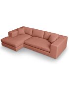 Canapé d'angle gauche Tendance 5 Places rouge - 282x174x72 cm