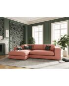 Canapé d'angle gauche Tendance 5 Places rouge - 282x174x72 cm