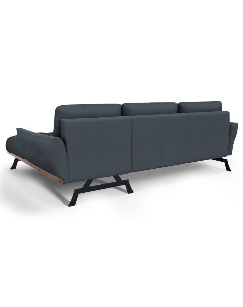 Canapé d'angle droit Modulaire Olivier 4 Places bleu - 264x171x87 cm